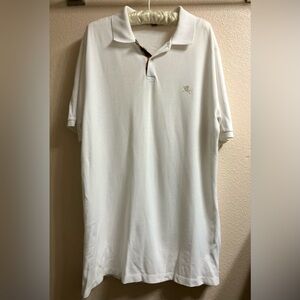 Burberry Brit White Polo Shirt with Subtle Embroidered Logo